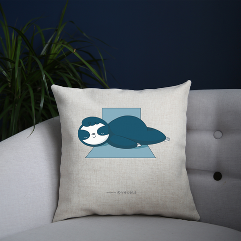 Sleeping sloth cushion cover pillowcase linen home decor - Graphic Gear
