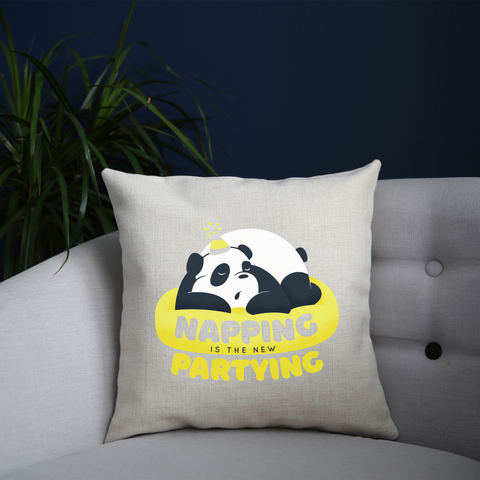Panda nap cushion cover pillowcase linen home decor - Graphic Gear