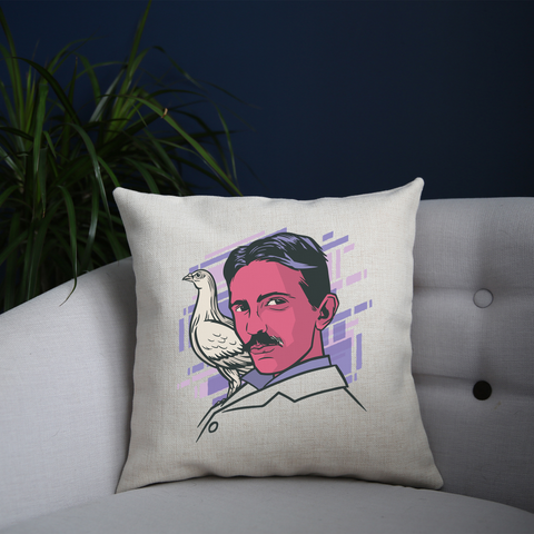 Tesla bird cushion cover pillowcase linen home decor - Graphic Gear