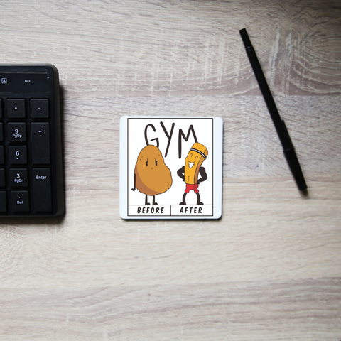 Potato gym coaster drink mat - Graphic Gear