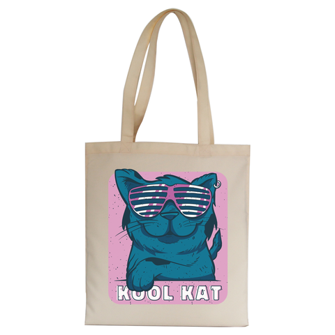 Kool kat tote bag canvas shopping - Graphic Gear