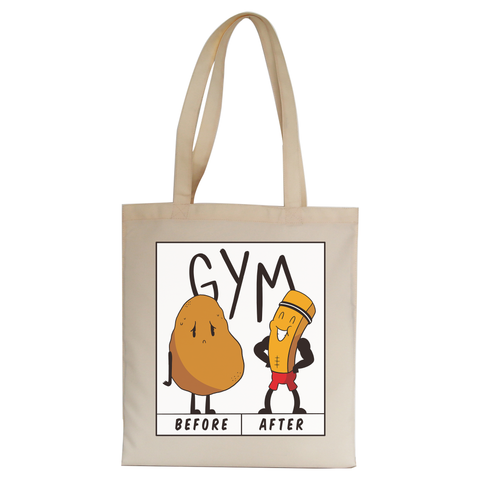 Potato gym tote bag canvas shopping - Graphic Gear