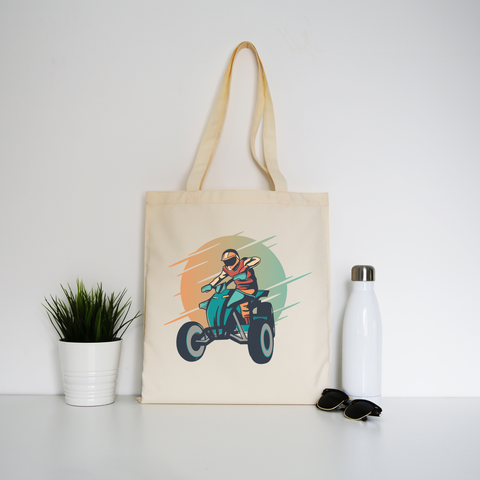 Quad bike tote bag canvas shopping - Graphic Gear
