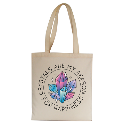 Crystals quote tote bag canvas shopping - Graphic Gear