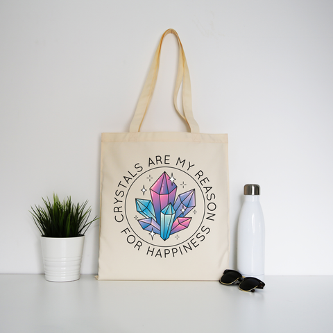 Crystals quote tote bag canvas shopping - Graphic Gear