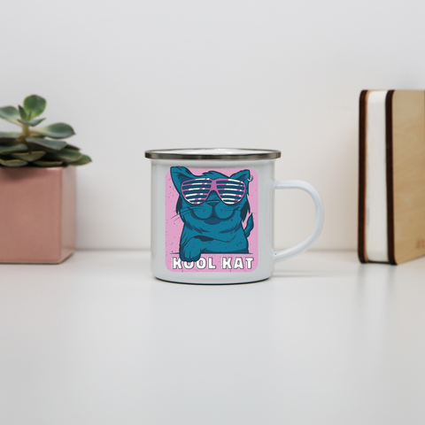 Kool kat enamel camping mug outdoor cup colors - Graphic Gear