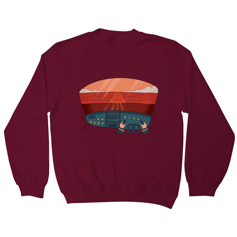 Pilot cockpit view sweatshirt - Graphic Gear