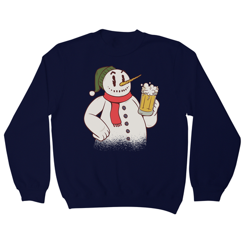 Snowman drinking beer sweatshirt - Graphic Gear