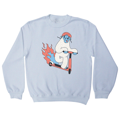 Yeti riding scooter sweatshirt - Graphic Gear