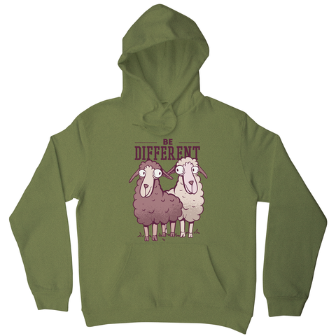 Be different sheep hoodie - Graphic Gear