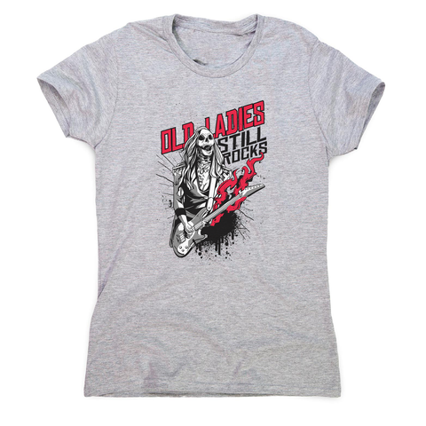 Old lady zombie rocker women's t-shirt - Graphic Gear