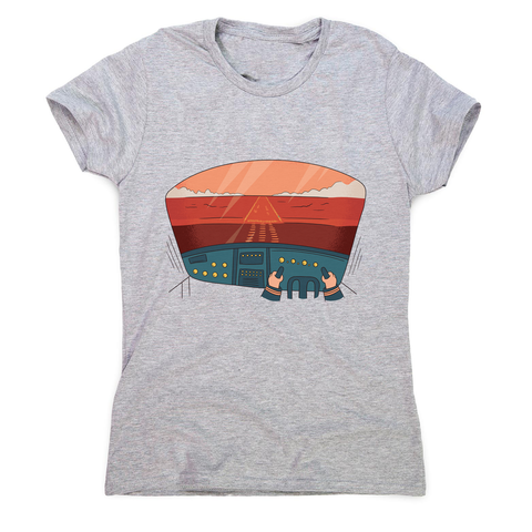 Pilot cockpit view women's t-shirt - Graphic Gear