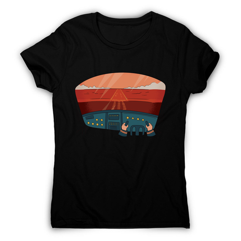 Pilot cockpit view women's t-shirt - Graphic Gear