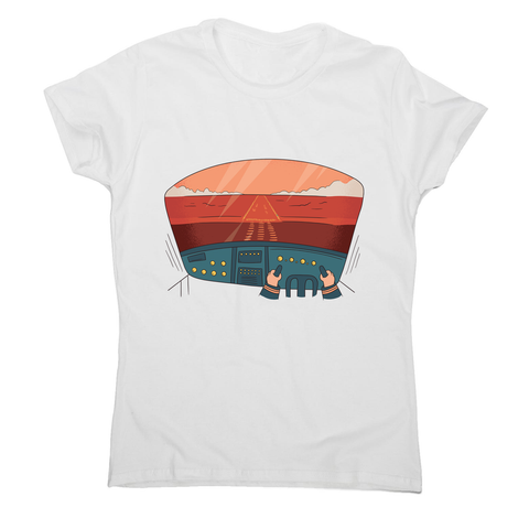 Pilot cockpit view women's t-shirt - Graphic Gear