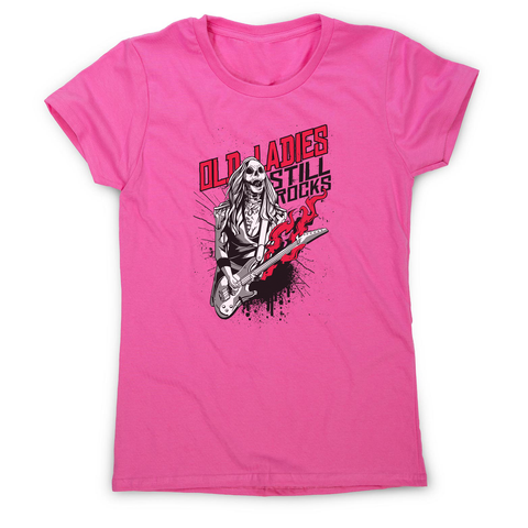 Old lady zombie rocker women's t-shirt - Graphic Gear