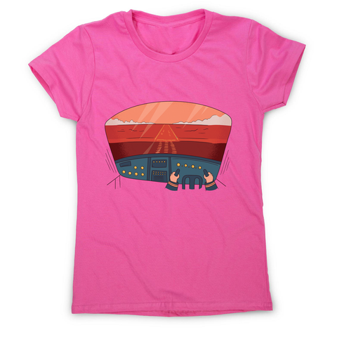 Pilot cockpit view women's t-shirt - Graphic Gear