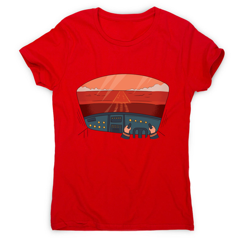 Pilot cockpit view women's t-shirt - Graphic Gear