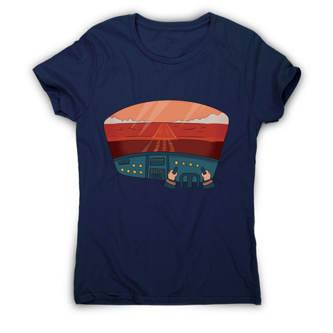 Pilot cockpit view women's t-shirt - Graphic Gear