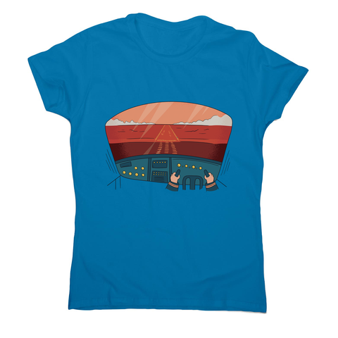 Pilot cockpit view women's t-shirt - Graphic Gear