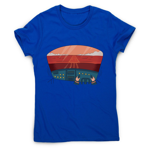 Pilot cockpit view women's t-shirt - Graphic Gear