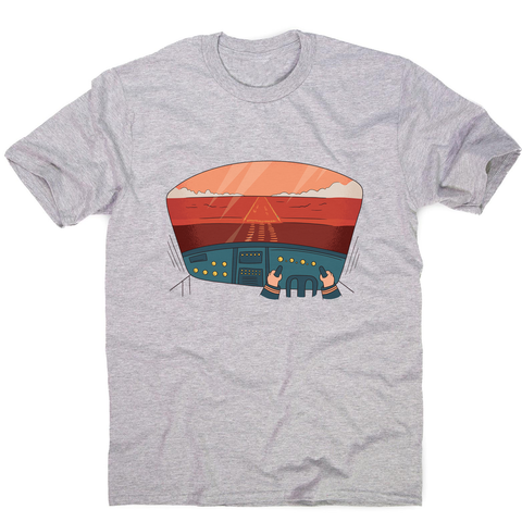 Pilot cockpit view men's t-shirt - Graphic Gear