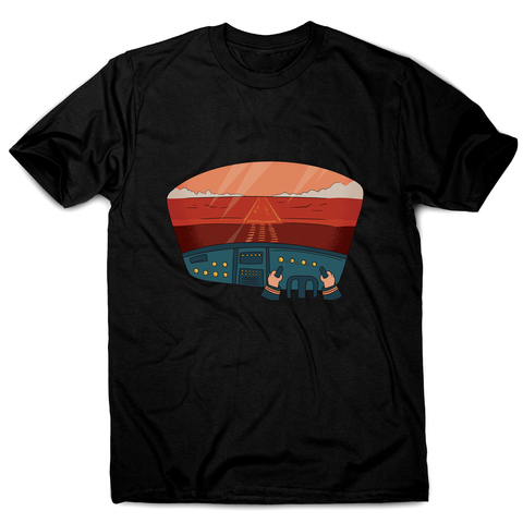 Pilot cockpit view men's t-shirt - Graphic Gear