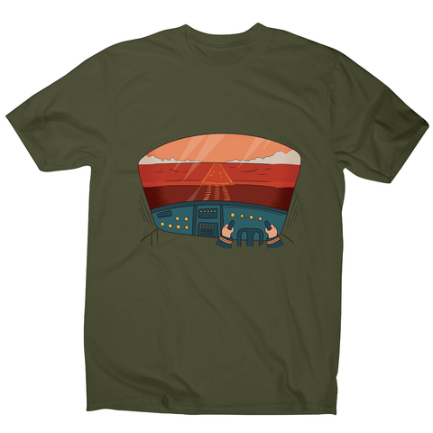 Pilot cockpit view men's t-shirt - Graphic Gear