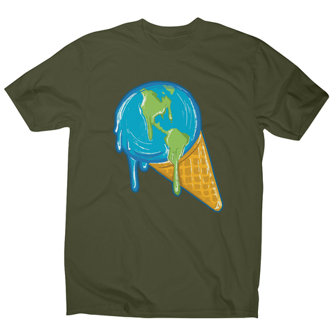 Melting earth men's t-shirt - Graphic Gear