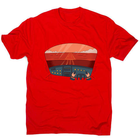 Pilot cockpit view men's t-shirt - Graphic Gear