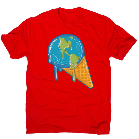 Melting earth men's t-shirt - Graphic Gear