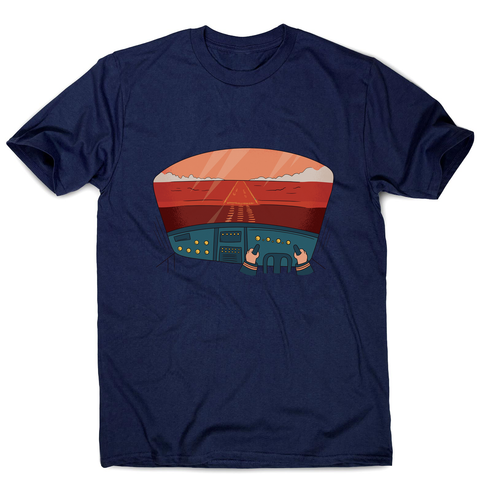 Pilot cockpit view men's t-shirt - Graphic Gear
