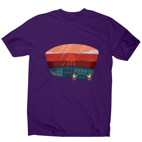 Pilot cockpit view men's t-shirt - Graphic Gear