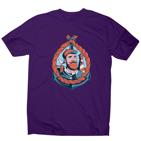 Bearded sailor men's t-shirt - Graphic Gear
