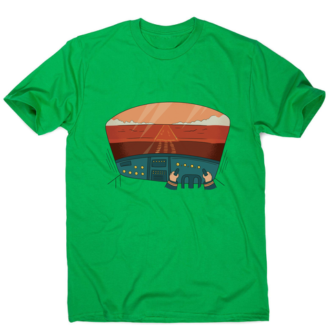 Pilot cockpit view men's t-shirt - Graphic Gear