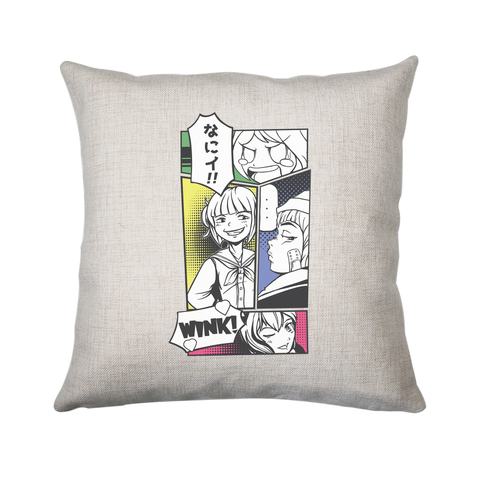 Manga panels cushion cover pillowcase linen home decor - Graphic Gear