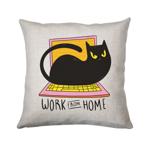 Home office cat cushion cover pillowcase linen home decor - Graphic Gear