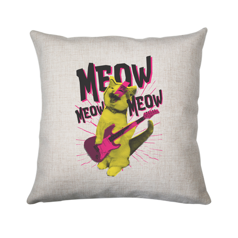 Metal cat cushion cover pillowcase linen home decor - Graphic Gear