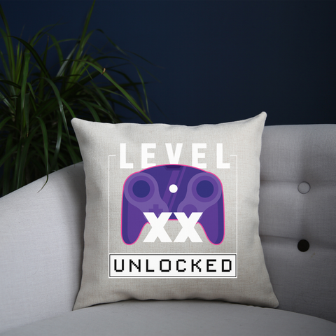 Level xx unlocked cushion cover pillowcase linen home decor - Graphic Gear