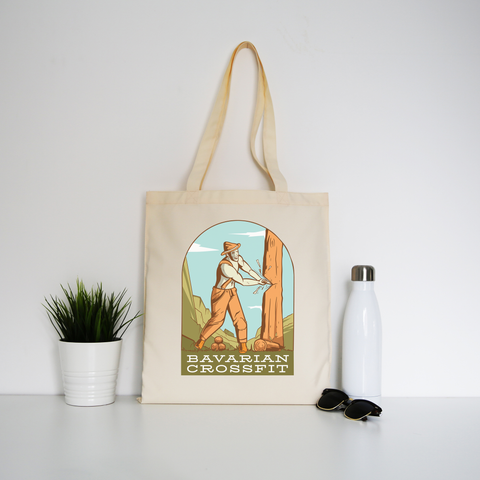 Bavarian crossfit tote bag canvas shopping - Graphic Gear