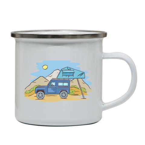 Offroad camping enamel camping mug outdoor cup colors - Graphic Gear