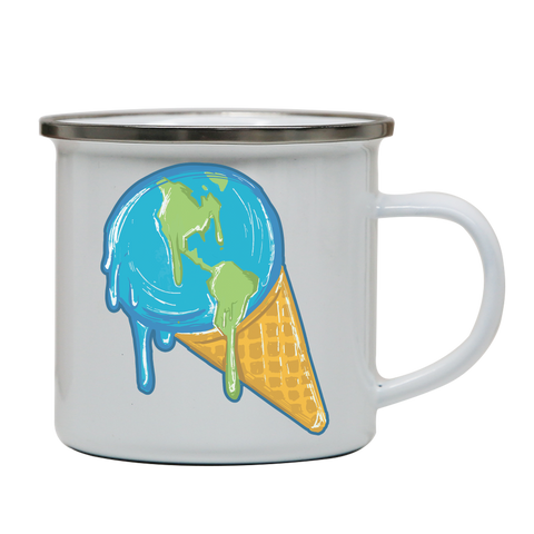 Melting earth enamel camping mug outdoor cup colors - Graphic Gear