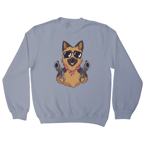 German shepherd guns sweatshirt - Graphic Gear