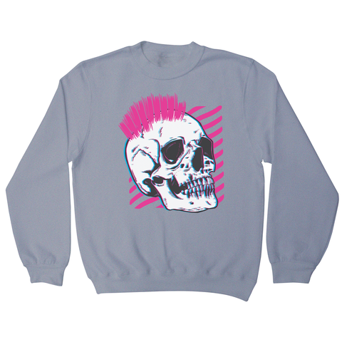 Punk skull glitch sweatshirt - Graphic Gear