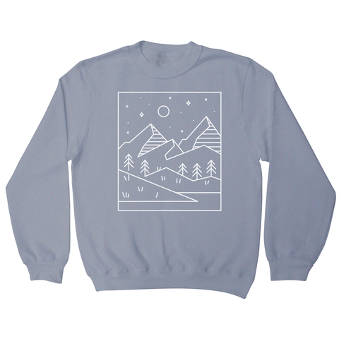 Geometric landscape sweatshirt - Graphic Gear