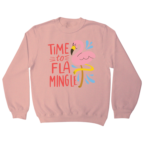 Time to fla mingle sweatshirt - Graphic Gear