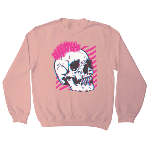 Punk skull glitch sweatshirt - Graphic Gear