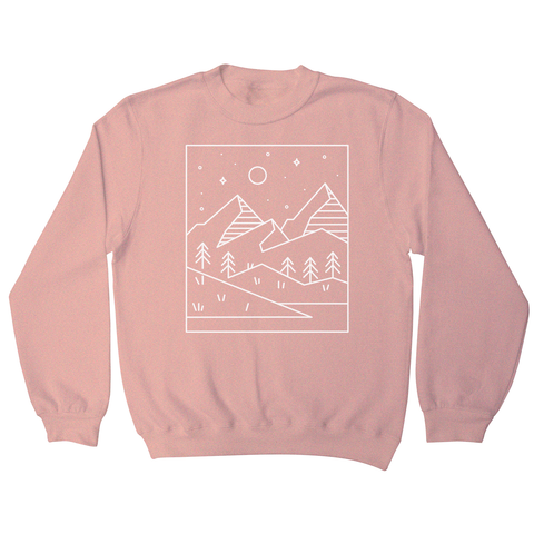 Geometric landscape sweatshirt - Graphic Gear