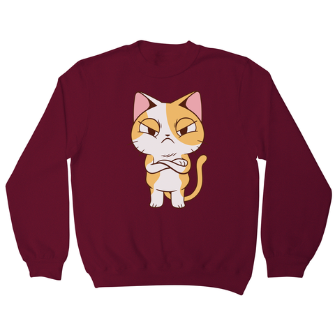 Angry kitten sweatshirt - Graphic Gear
