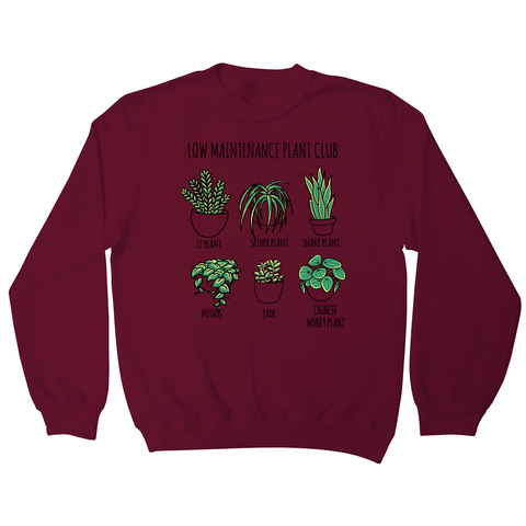 Low maintenance plants sweatshirt - Graphic Gear