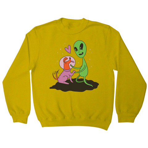 Alien dog sweatshirt - Graphic Gear